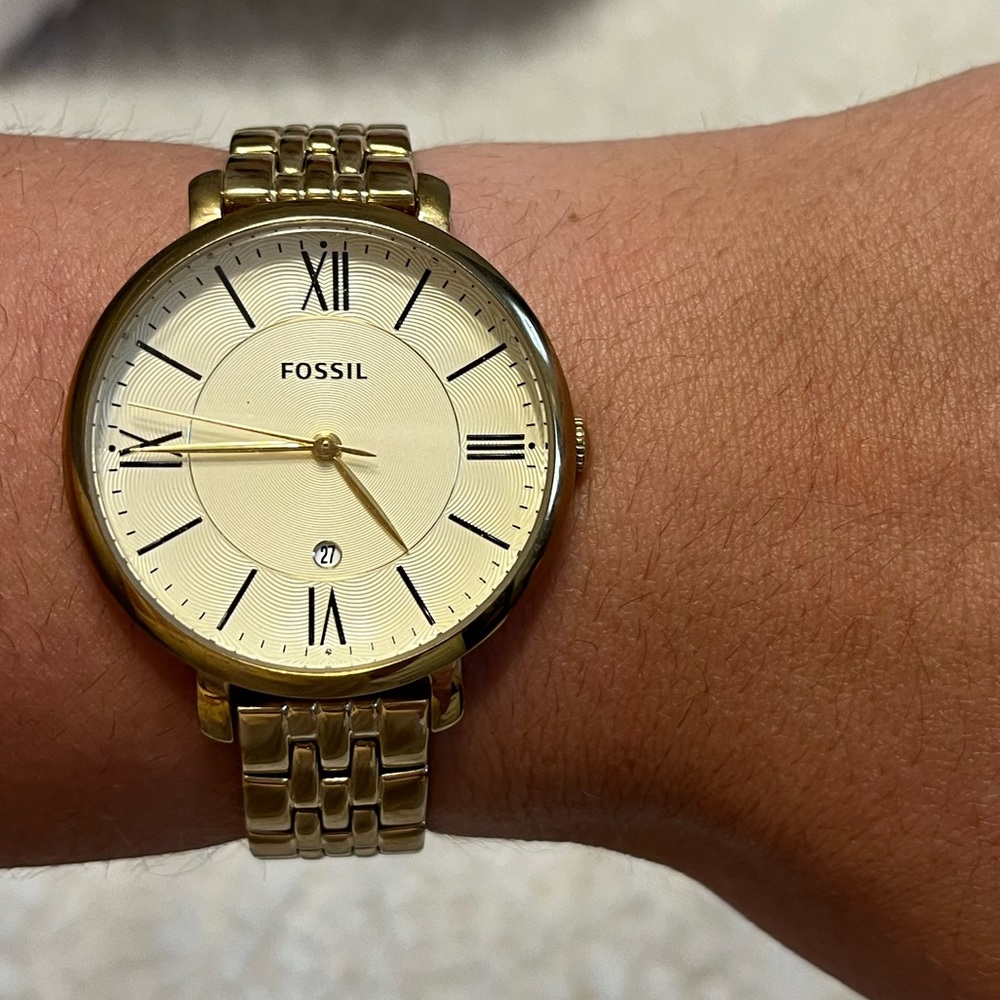 Women’s Gold Fossil Watch